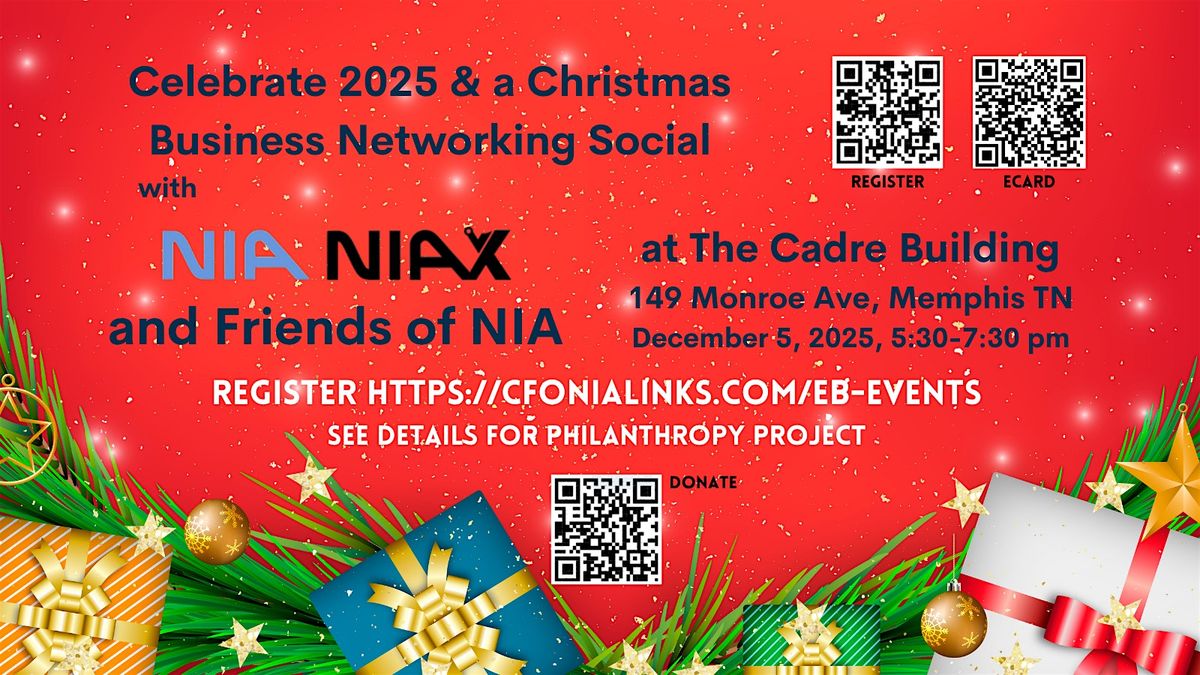 Christmas Business Networking Social - Dec 5 at The Cadre Building, Memphis