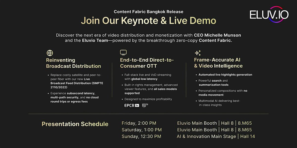 Content Fabric Bangkok Release Keynote