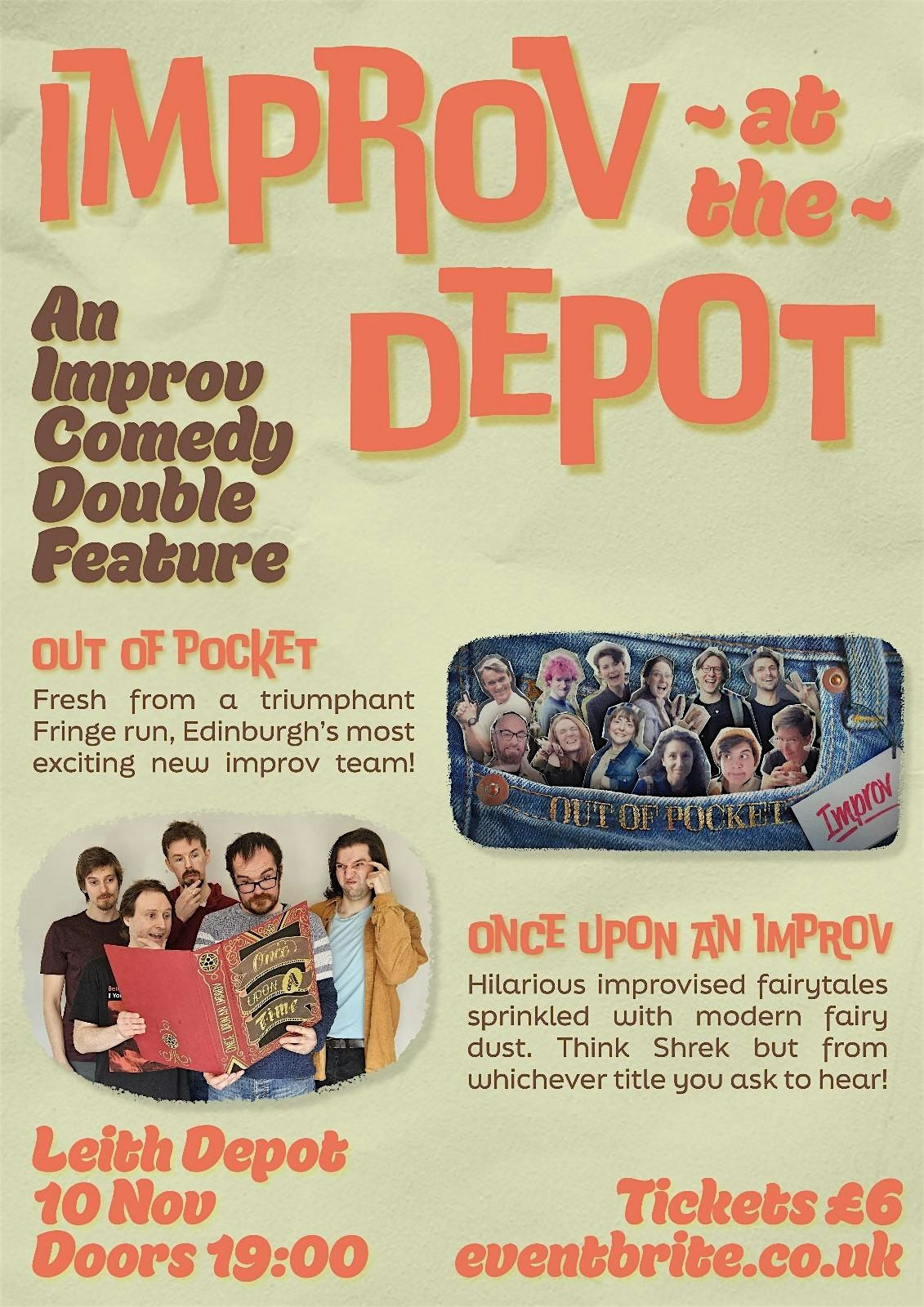 Improv at the Depot: An Improv Comedy Double Feature