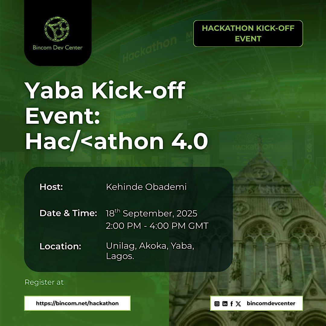 Yaba Kick-off Event: Hac\/<ing GenAI 4.0