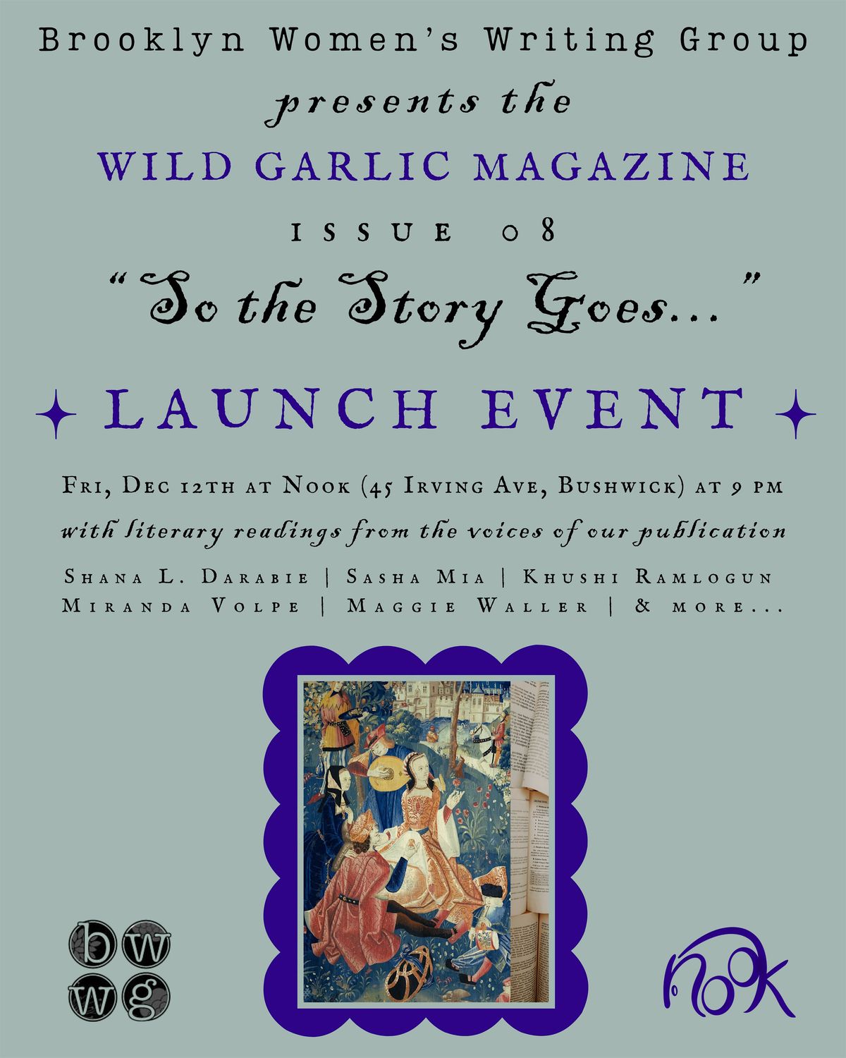 Brooklyn Women's Writing: Wild Garlic Magazine Launch Event