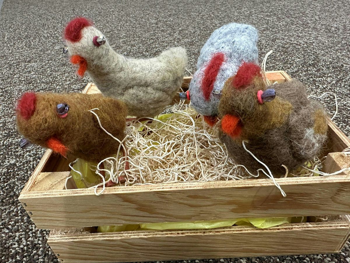 Needle Felting Funky Chicken Workshop with Sue Kenaston