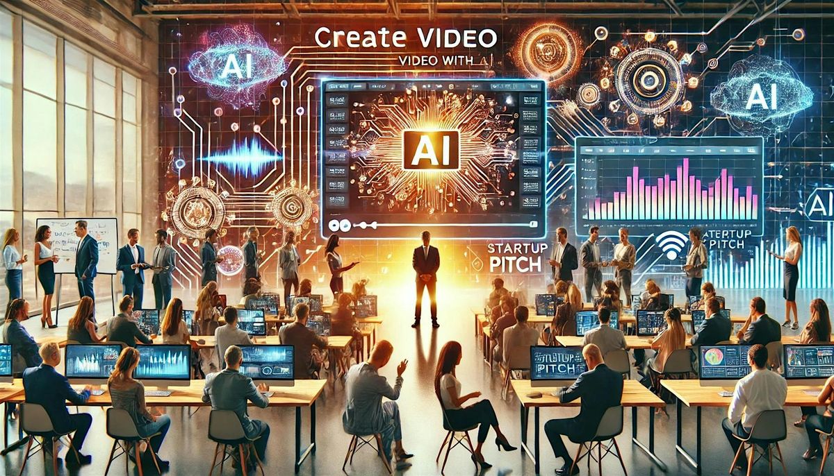 AI VIDEO advertising overview with networking & pitch event