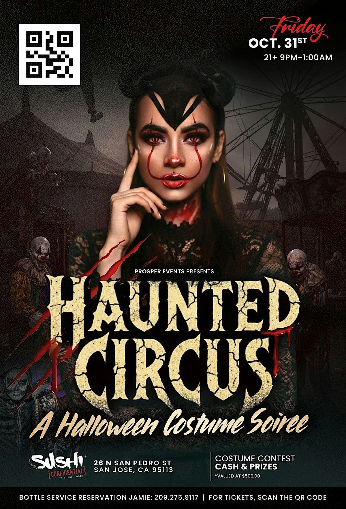 Haunted Circus - San Jose's Halloween Costume Soiree