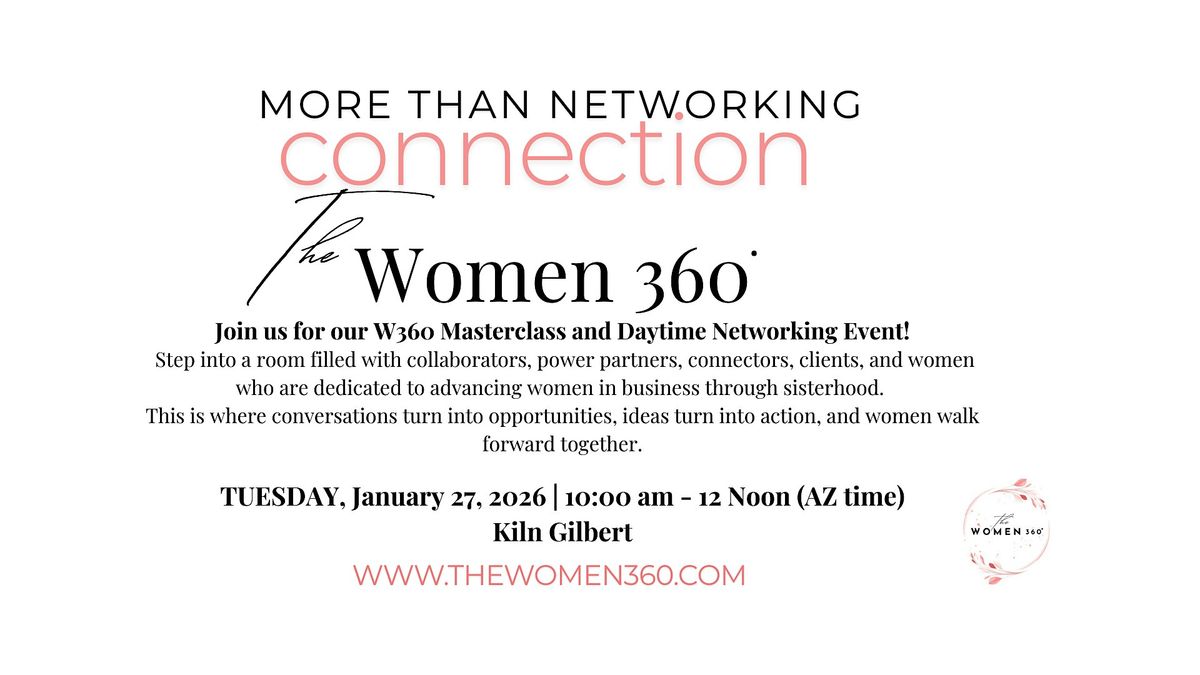 The Women 360 Master Class & Daytime Networking Event