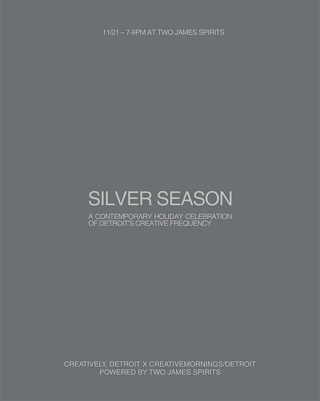 Silver Season A Futuristic Holiday Gathering of Detroit\u2019s Creators