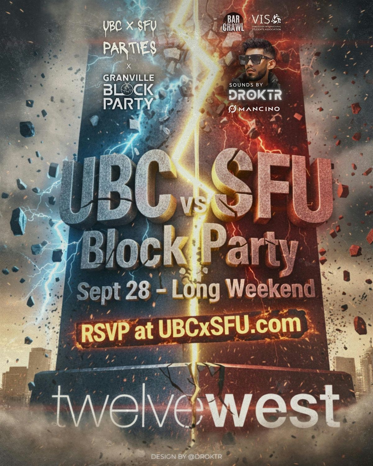 UBC vs SFU Block Party at Twelve West | Long Weekend at Twelve West ...