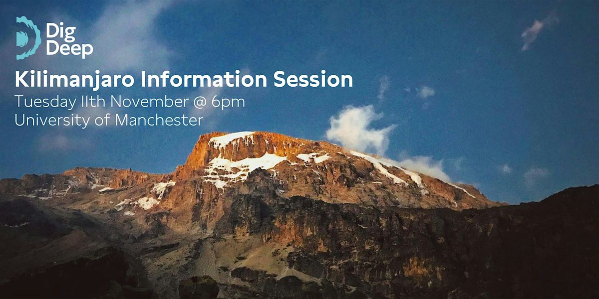 Manchester Kilimanjaro 2026 Information Session