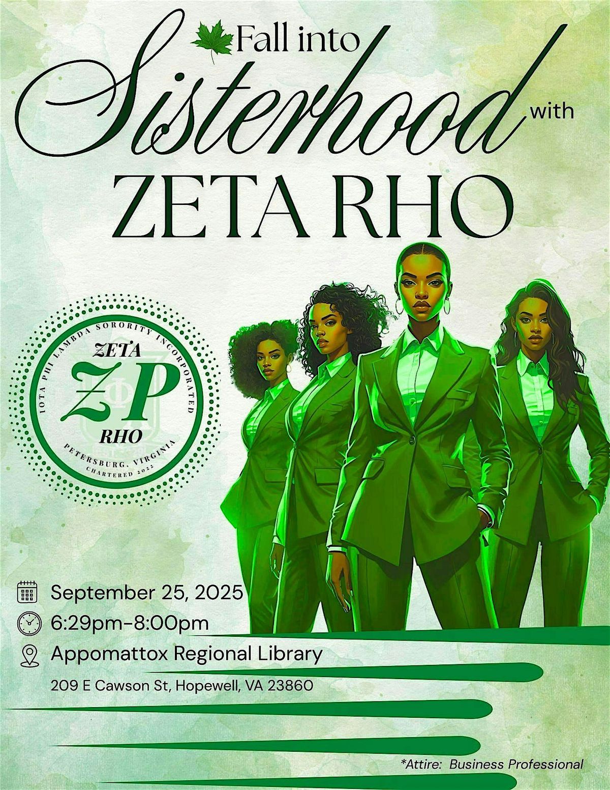 Fall Into Sisterhood with Zeta Rho
