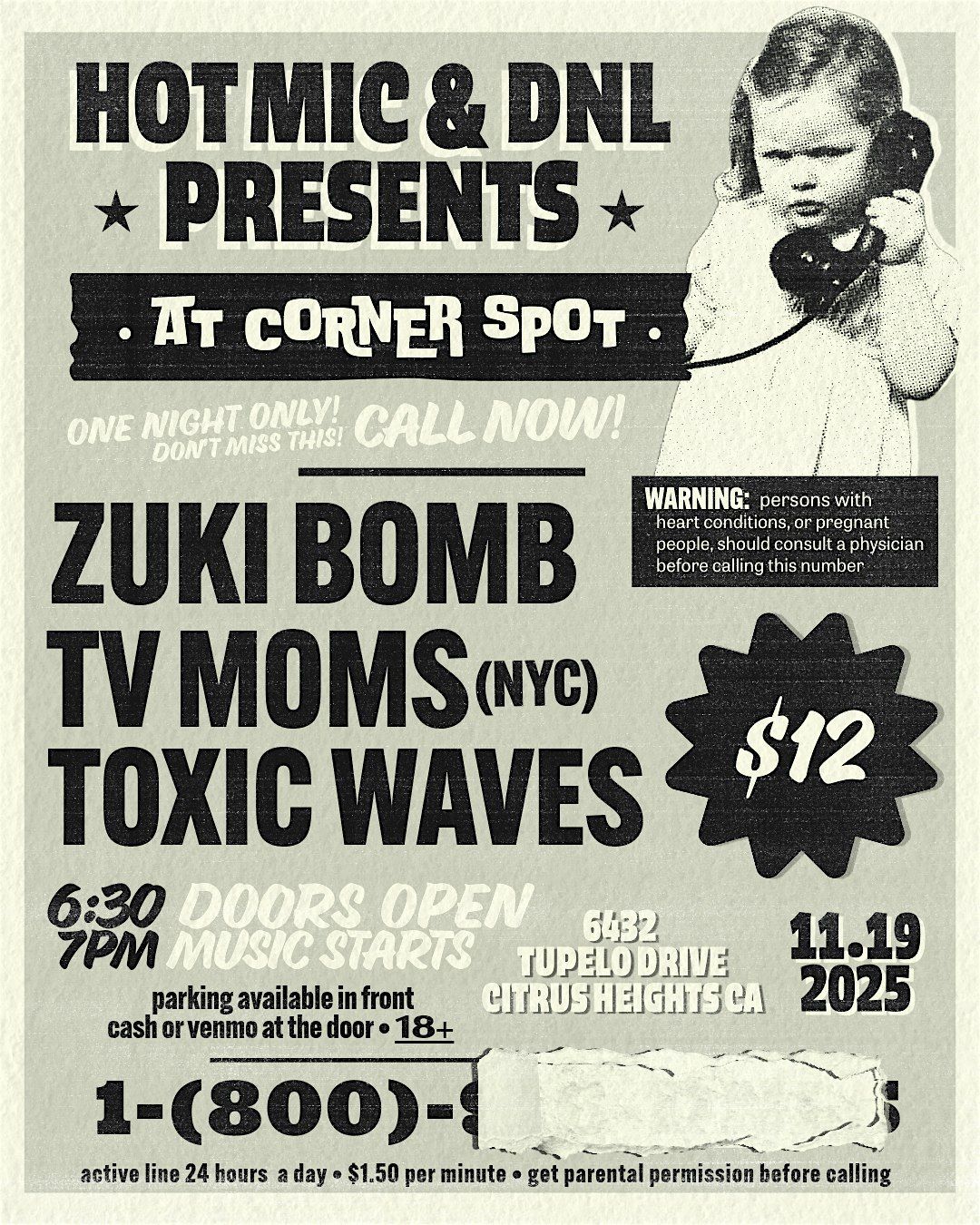 Zuki Bomb \/ TV Moms \/ Toxic Waves