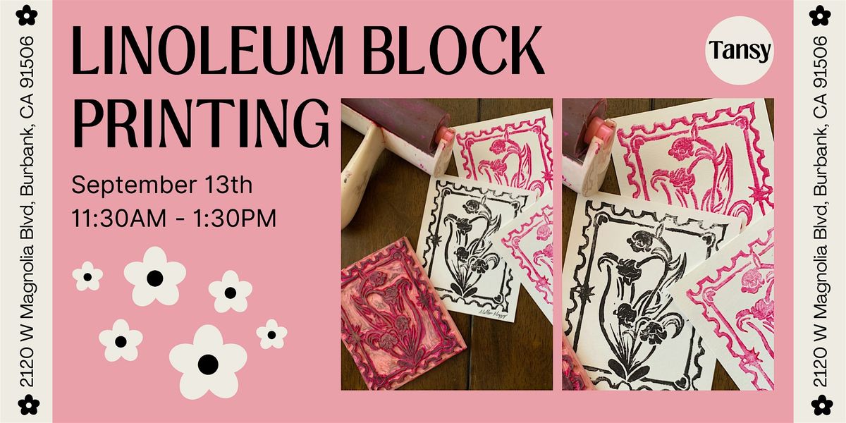 Linoleum Block Printing Workshop