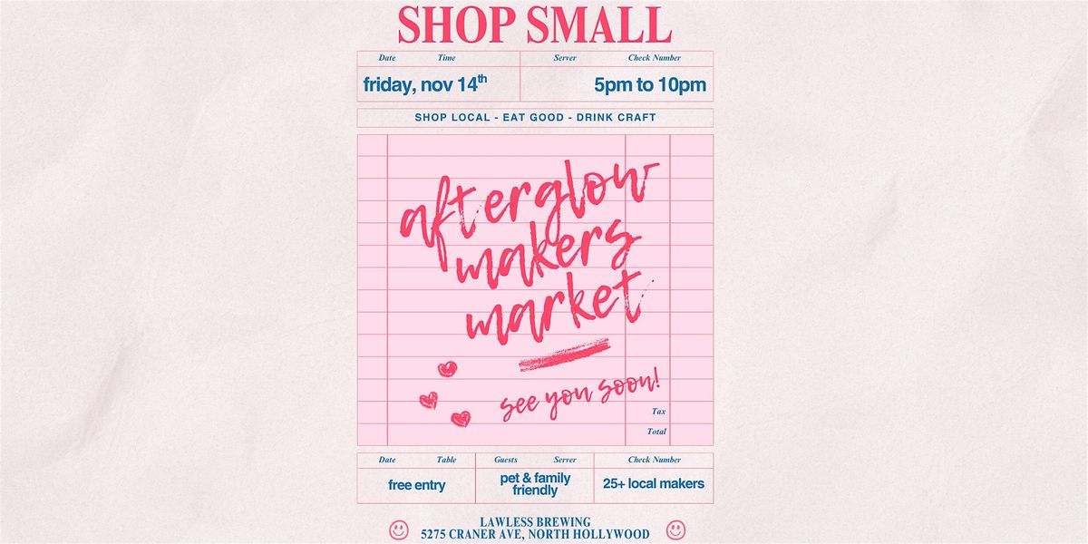 Afterglow Makers Market | Sip, eat, and shop at NOHO brewery