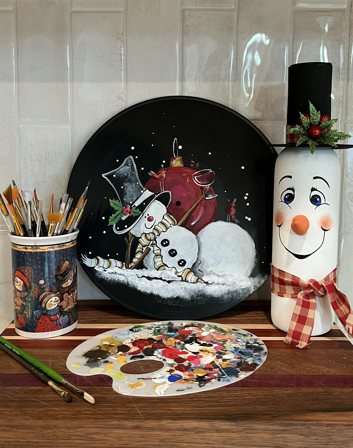 Snowman Magic Workshop: Sip, Paint and Craft