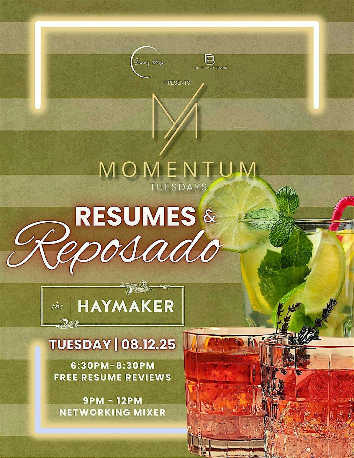 The Parker Brand x Sunny Days Presents: Momentum Tuesdays