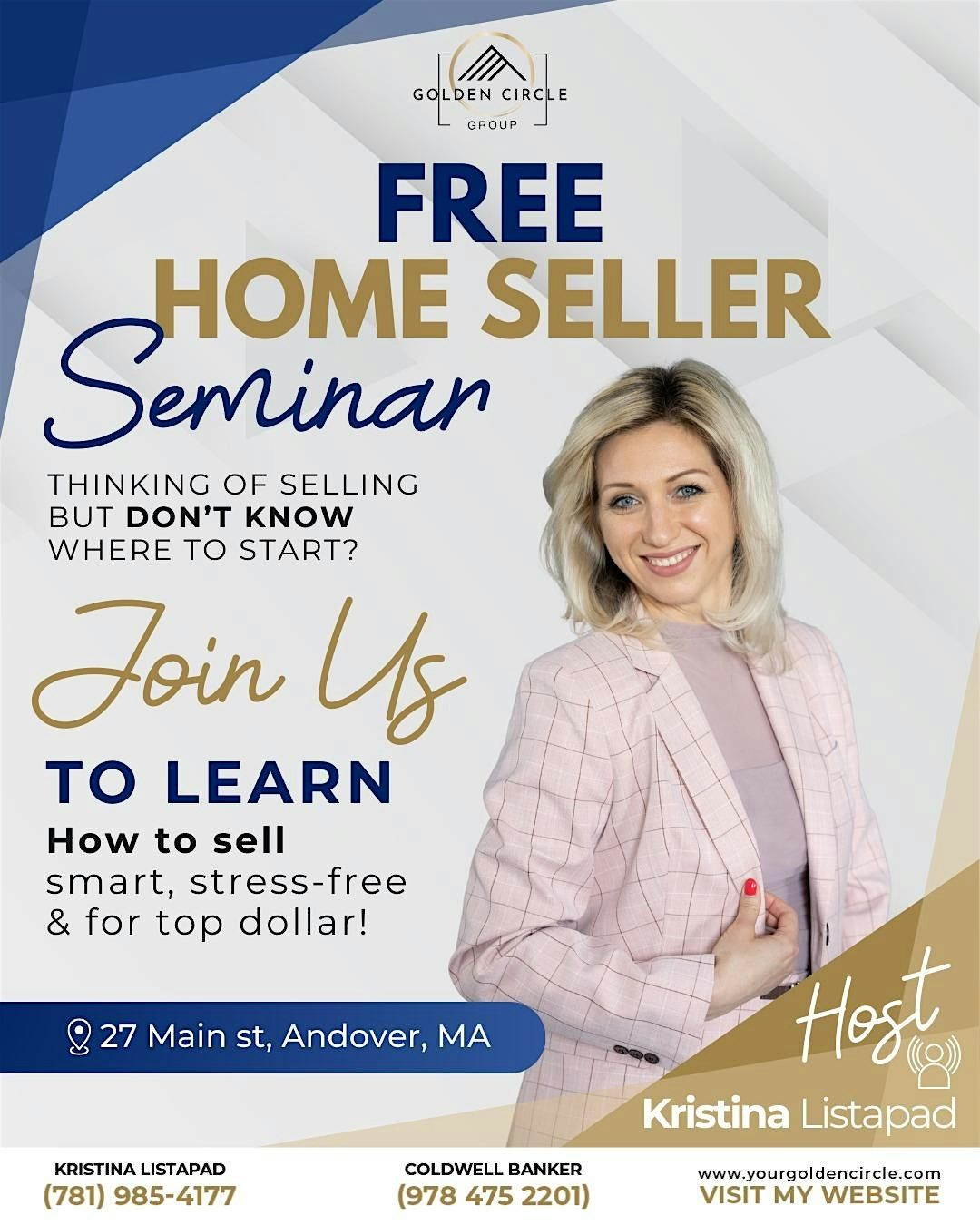 FREE Home SELLER Seminar by Golden Circle Group
