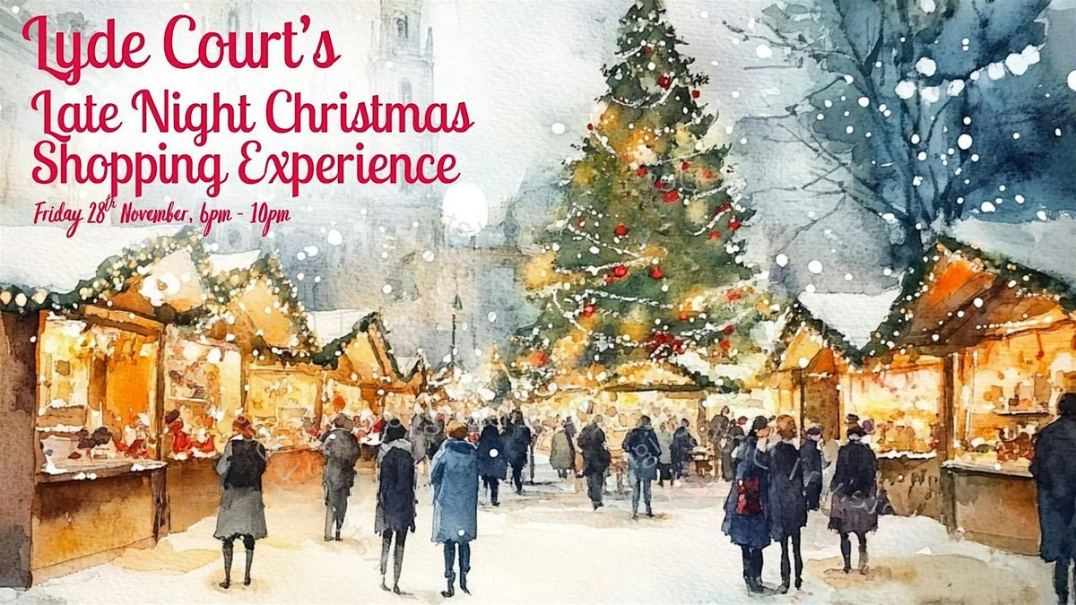 Late Night Christmas Shopping Experience