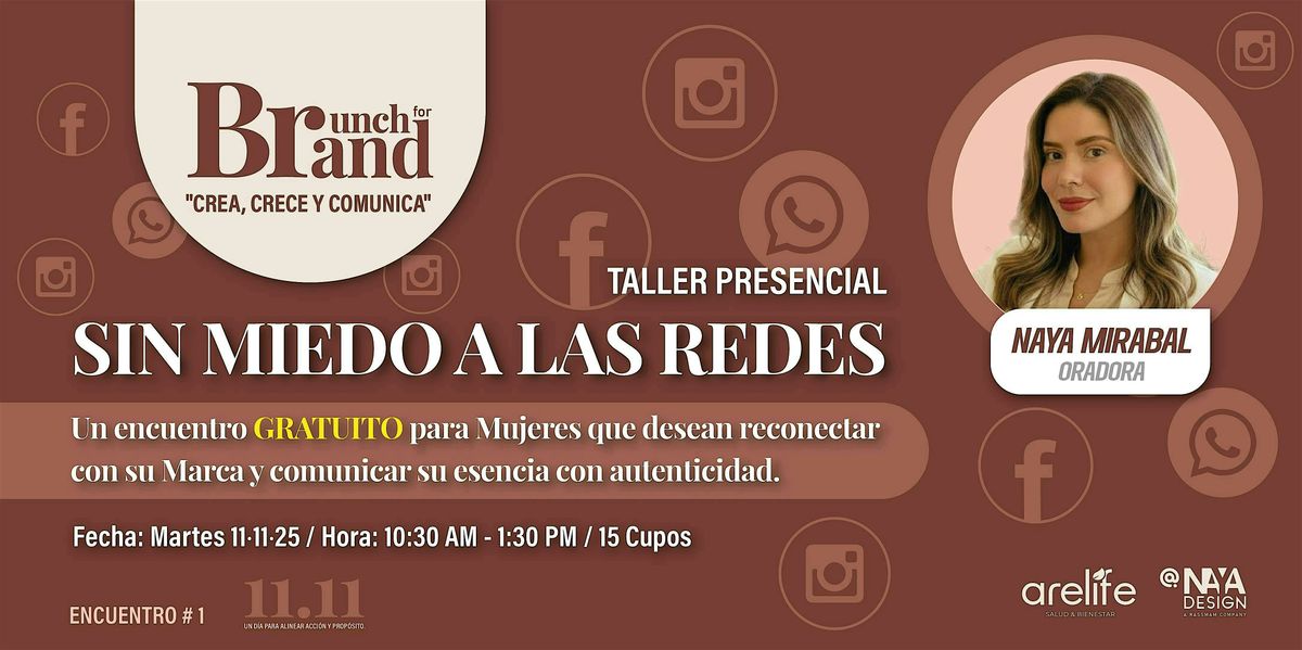 SIN MIEDO A LAS REDES, Un encuentro GRATUITO para Mujeres.