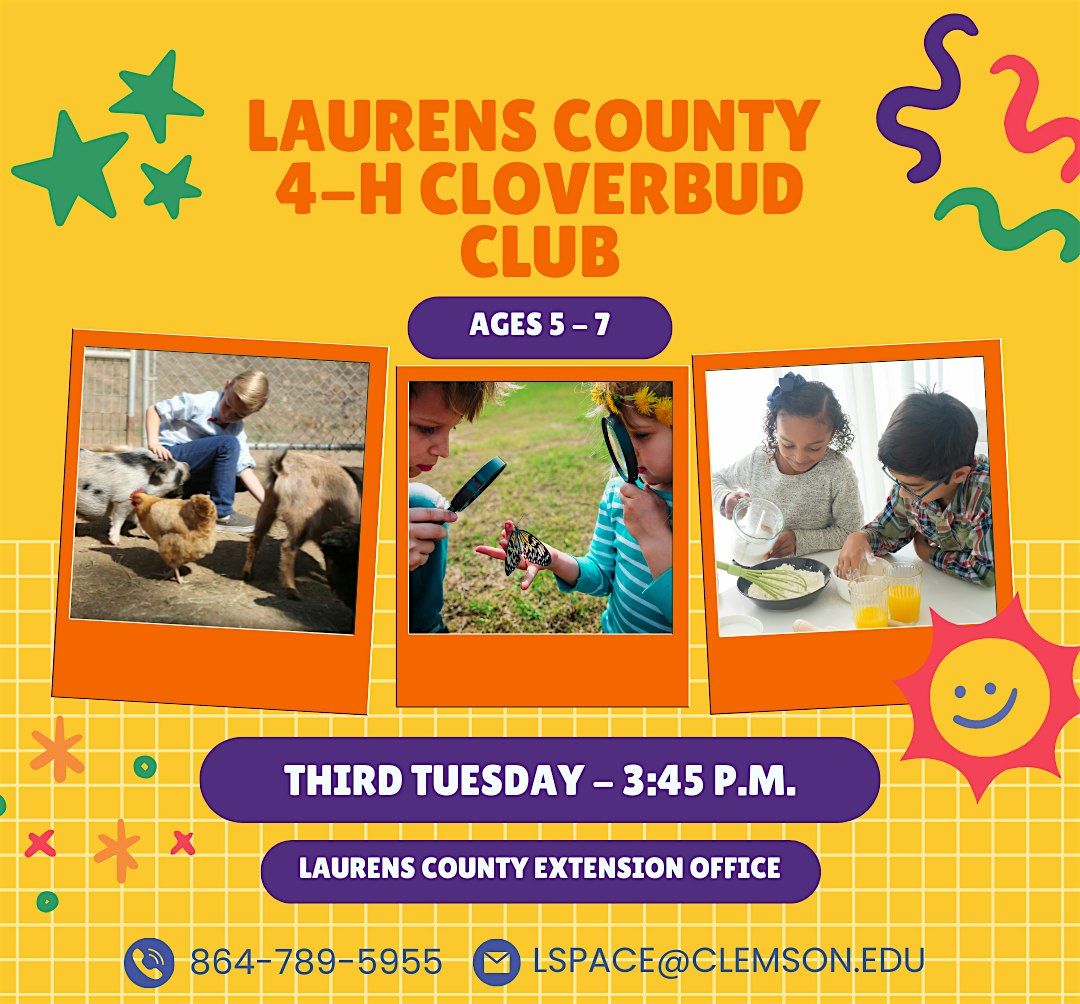 Laurens 4-H Cloverbud Interest meeting 2025