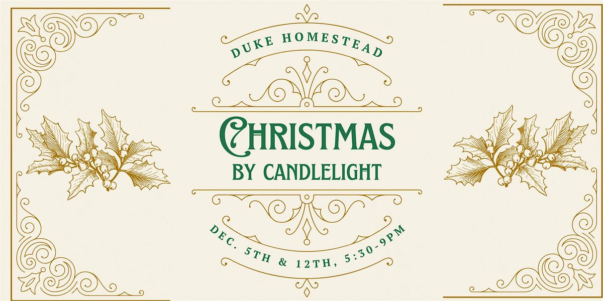 Christmas by Candlelight Dec 12th