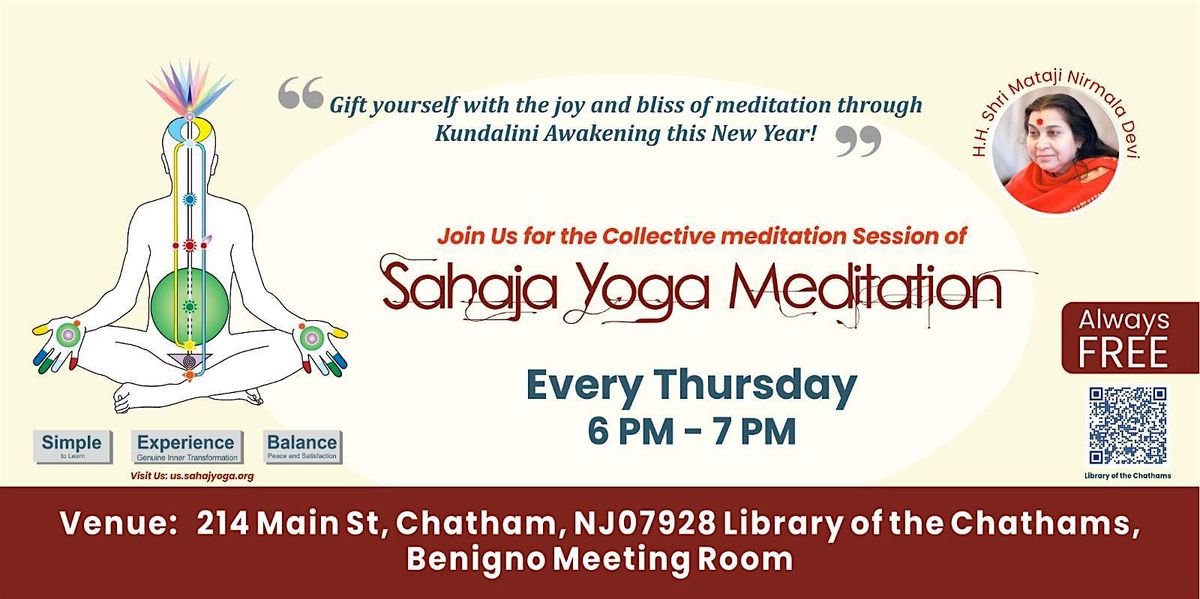 Free one-hour meditation classes for self-discovery & innerpeace - Chatham