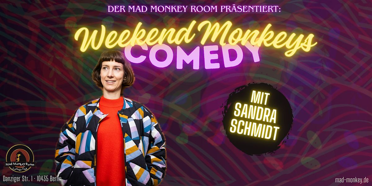 Weekend Monkeys Comedy | MAIN SHOW 20:00 UHR | Stand-up im Mad Monkey Room