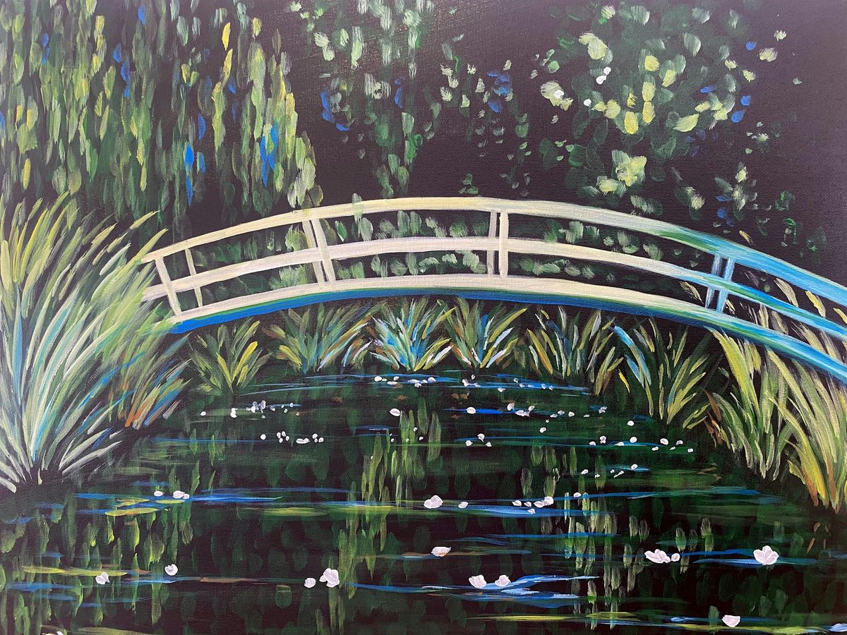 Monets Lily Pond Paint and Sip in Old Towne orange!