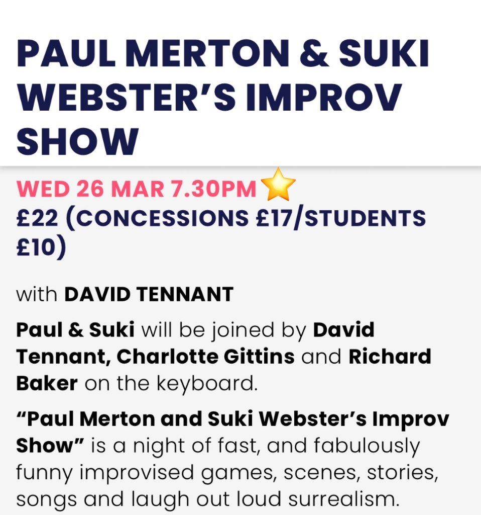 Paul Merton and Suki Webster's Improv Show at Fareham Live
