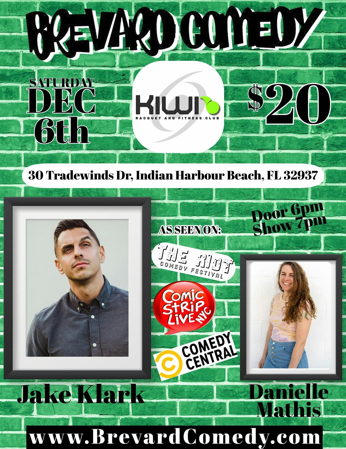 Brevard Comedy at Kiwi Racket and Tennis Club