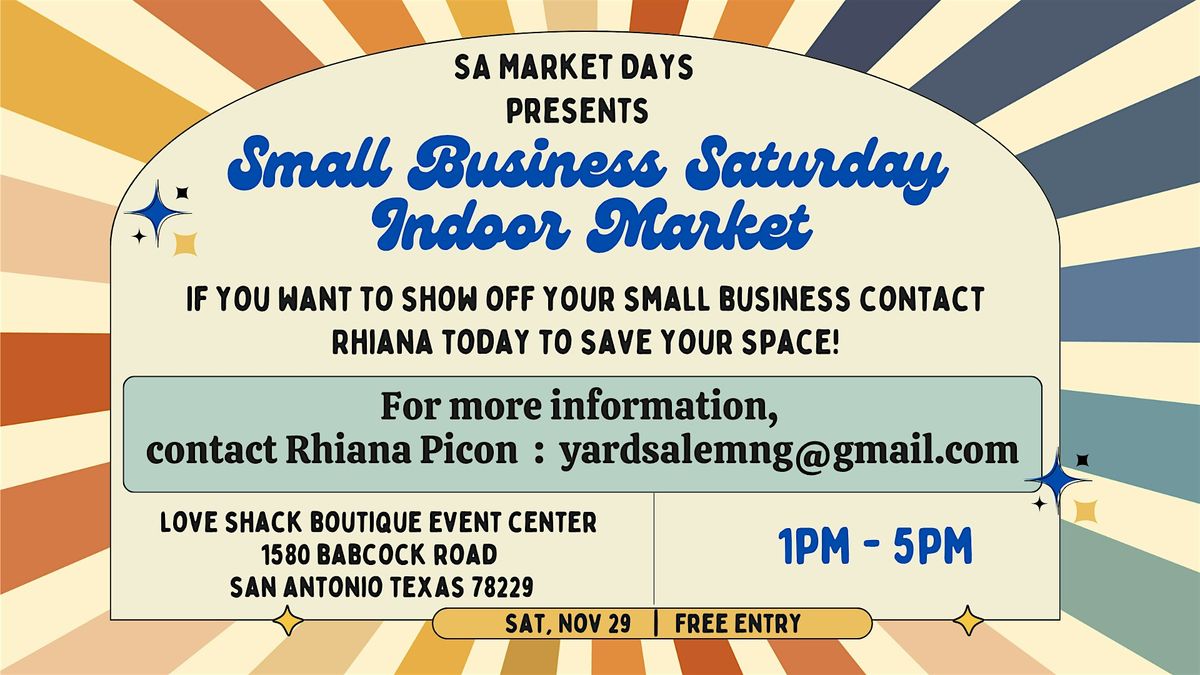 Small Business Saturday Market