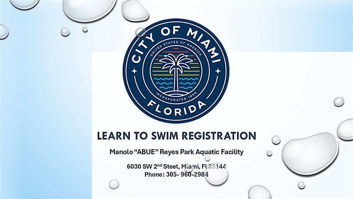 Manolo \u201cABUE\u201d Reyes Pool _Preschool Aquatics Tuesday\/Thursday (4:00-4:30PM)