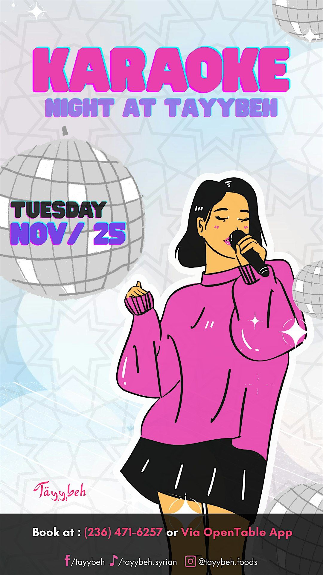 Karaoke Night at Tayybeh!