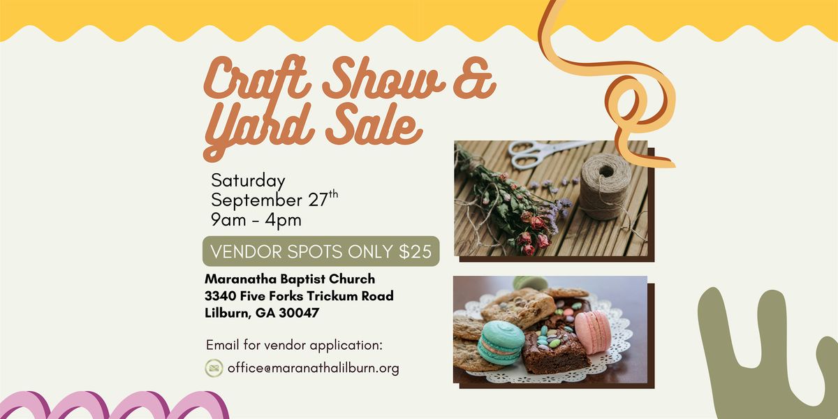 MBC Craft Show & Yard Sale
