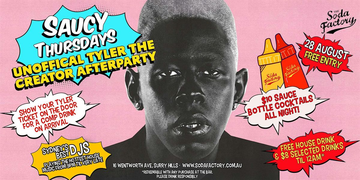 FREE DRINK + $8 DRINKS TIL 12AM - Tyler The Creator Unofficial Afterparty