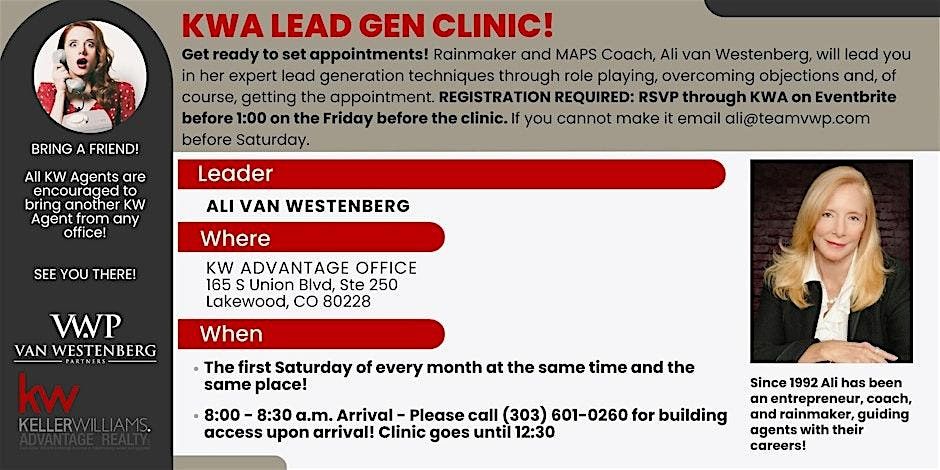 Ali van Westenberg's Lead Gen Clinic