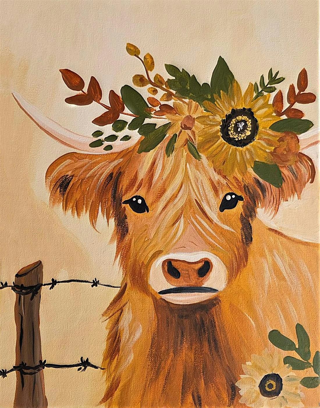 Honey the Highlander Cow Paint Workshop
