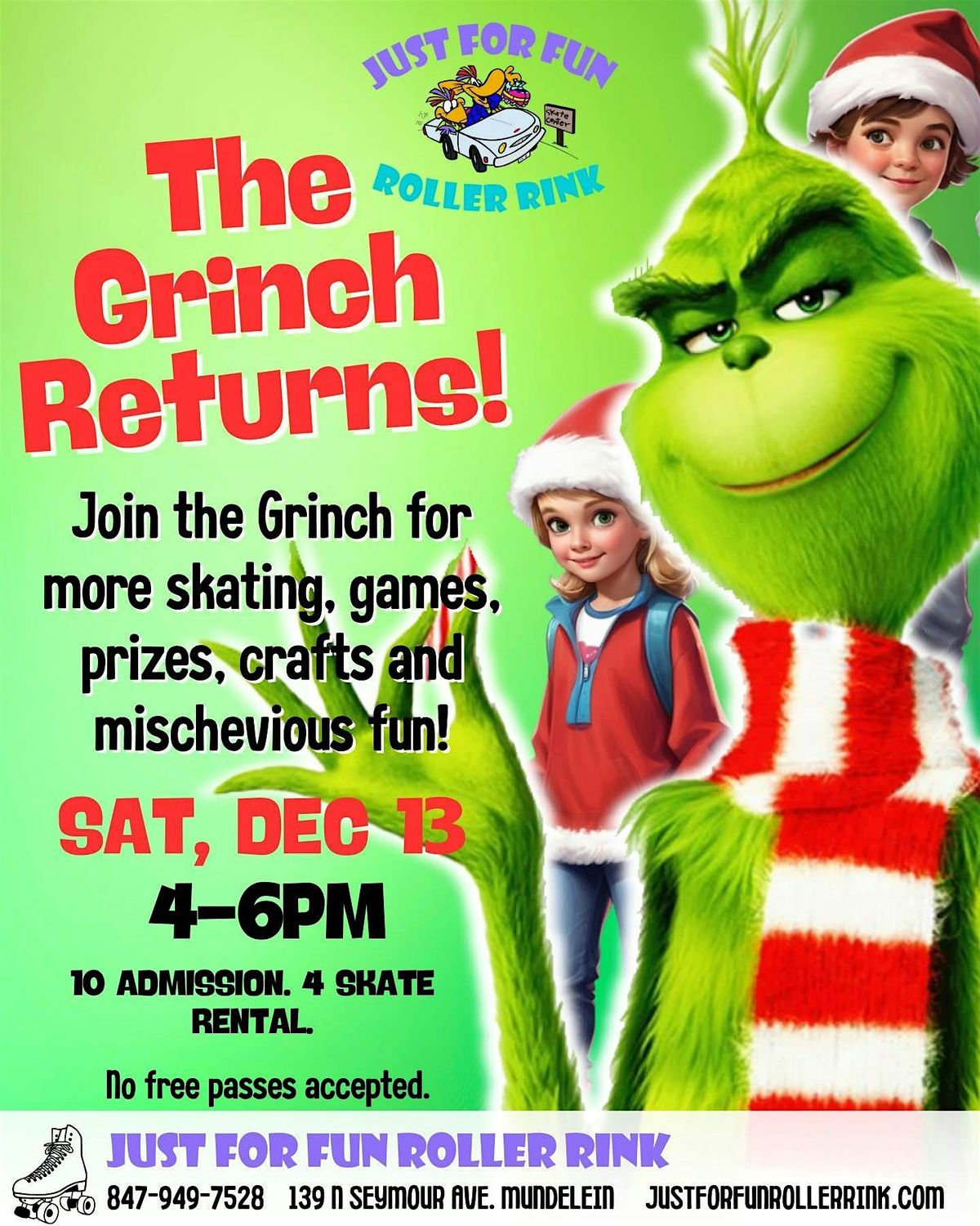 The Grinch Returns Skating Party