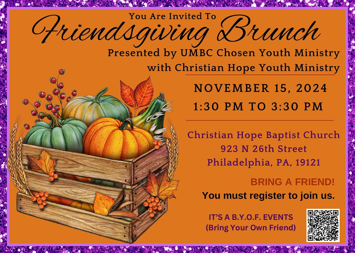 Friendsgiving Brunch with UMBC & CHBC
