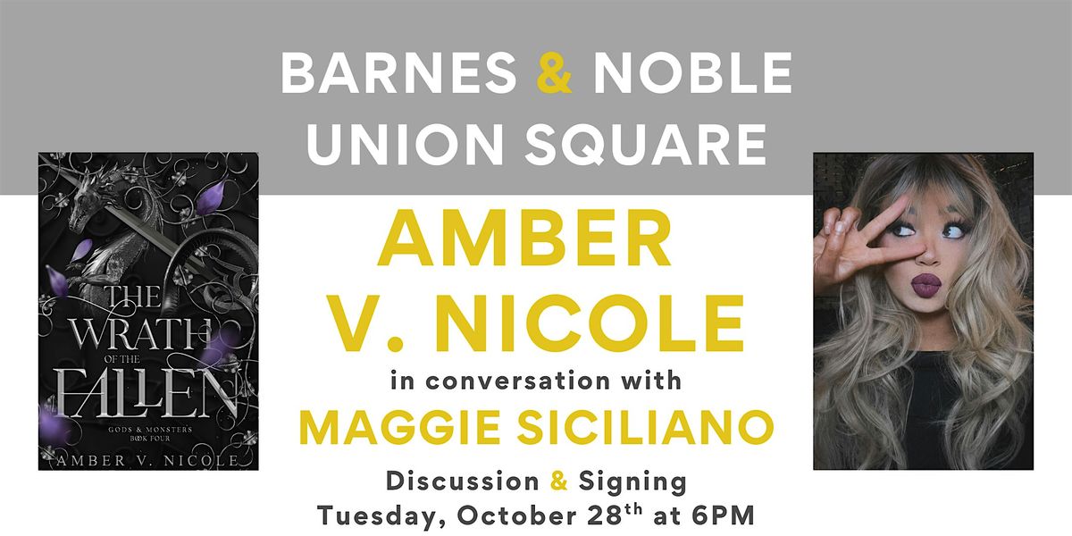 Amber V. Nicole celebrates THE WRATH OF THE FALLEN at B&N Union Square