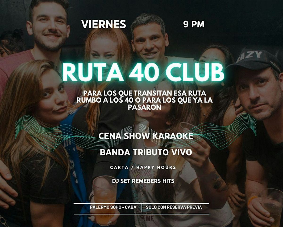 RUTA 40 CLUB - EXCLUSIVO MAYORES DE 35 A\u00d1OS