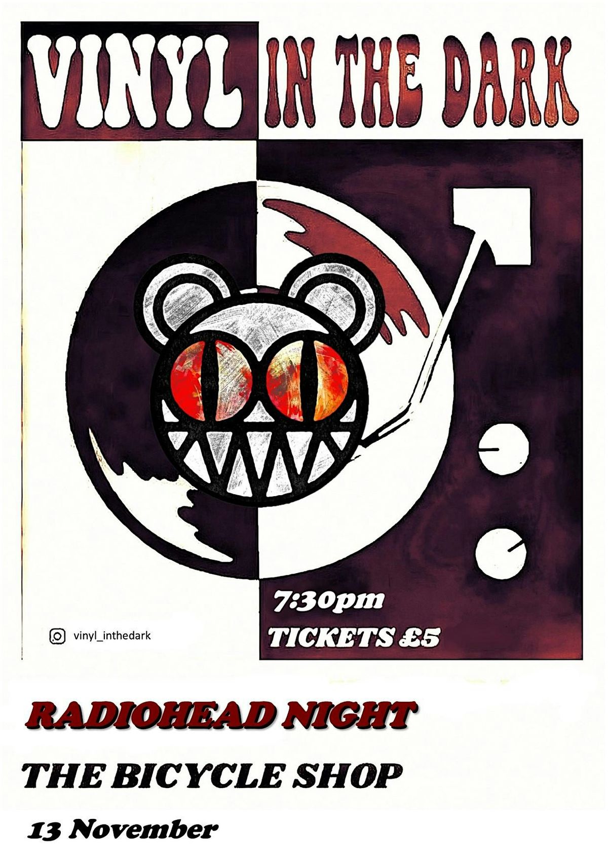 Vinyl in the Dark Radiohead Night!