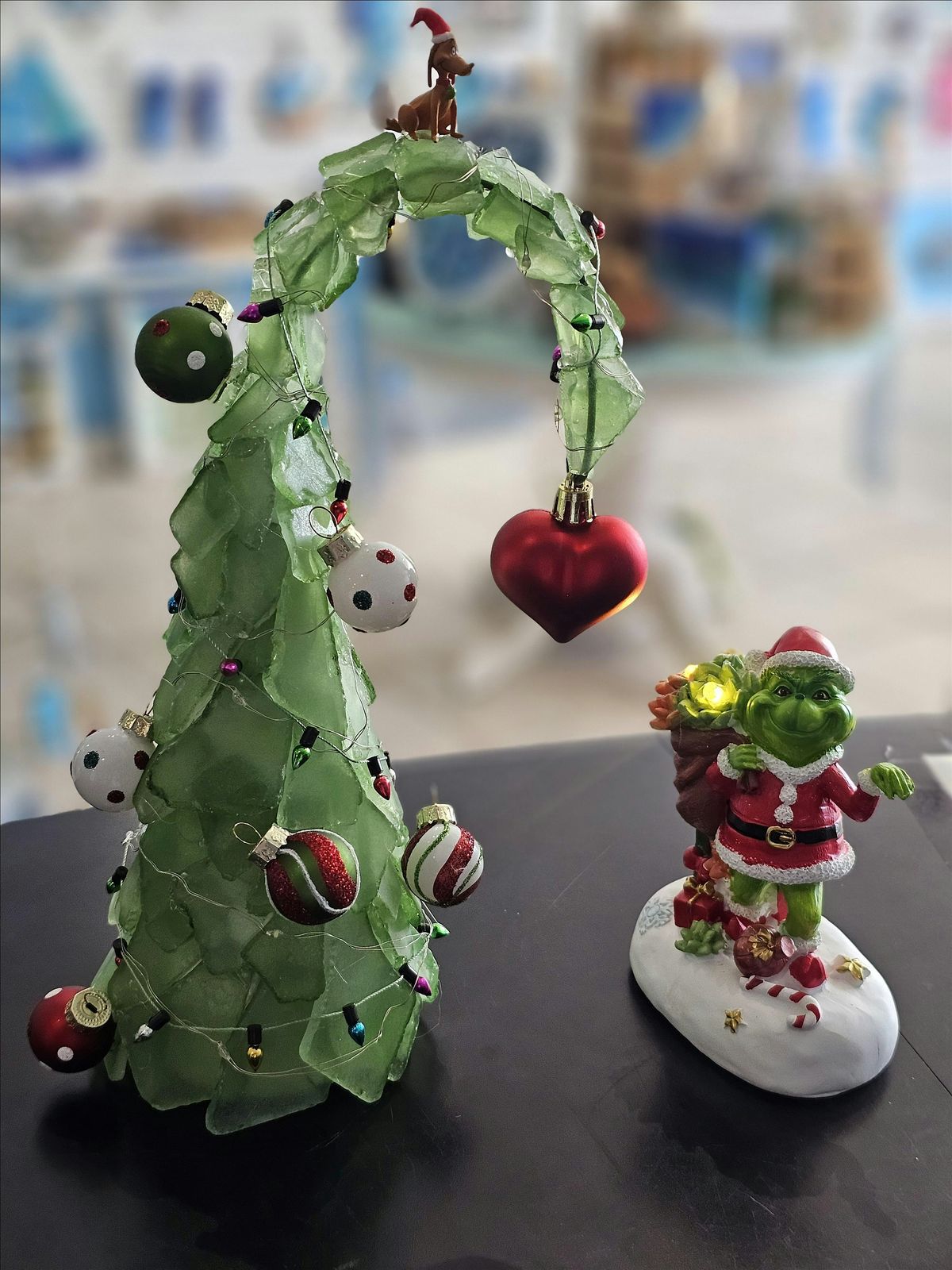 Custom Grinchmas Seaglass Tree Class