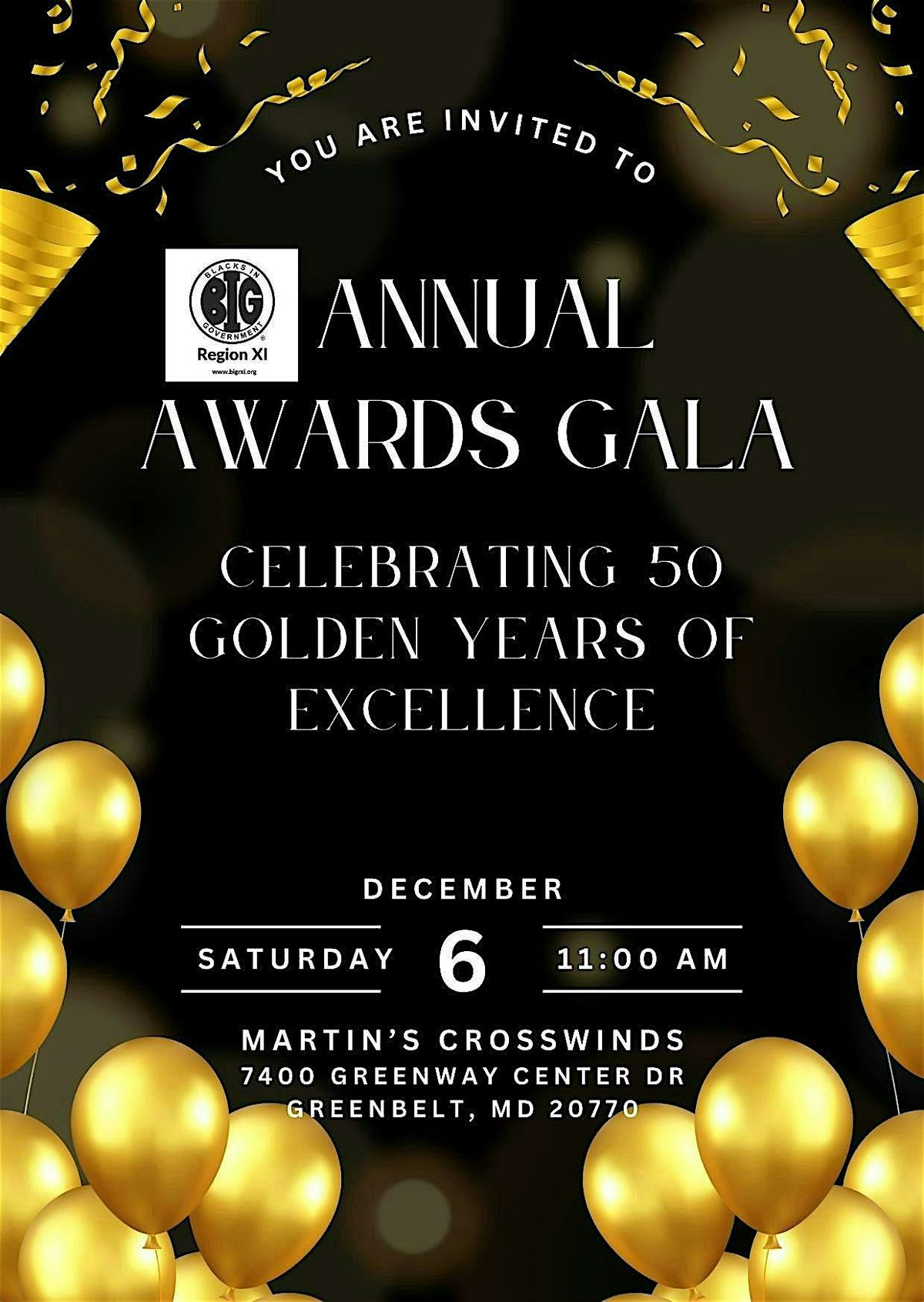 BIG Region XI Holiday Awards Luncheon and Celebration