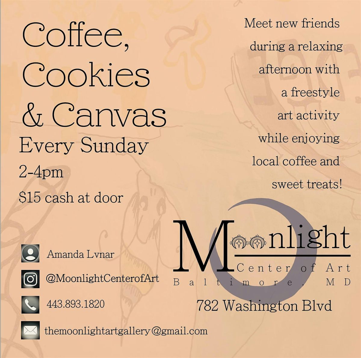 Coffee, Cookies, and Canvas