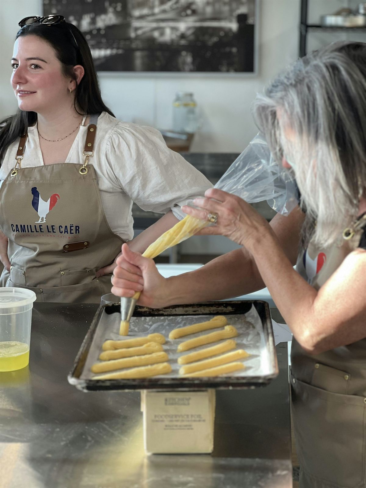 Eclair cream puff Baking class