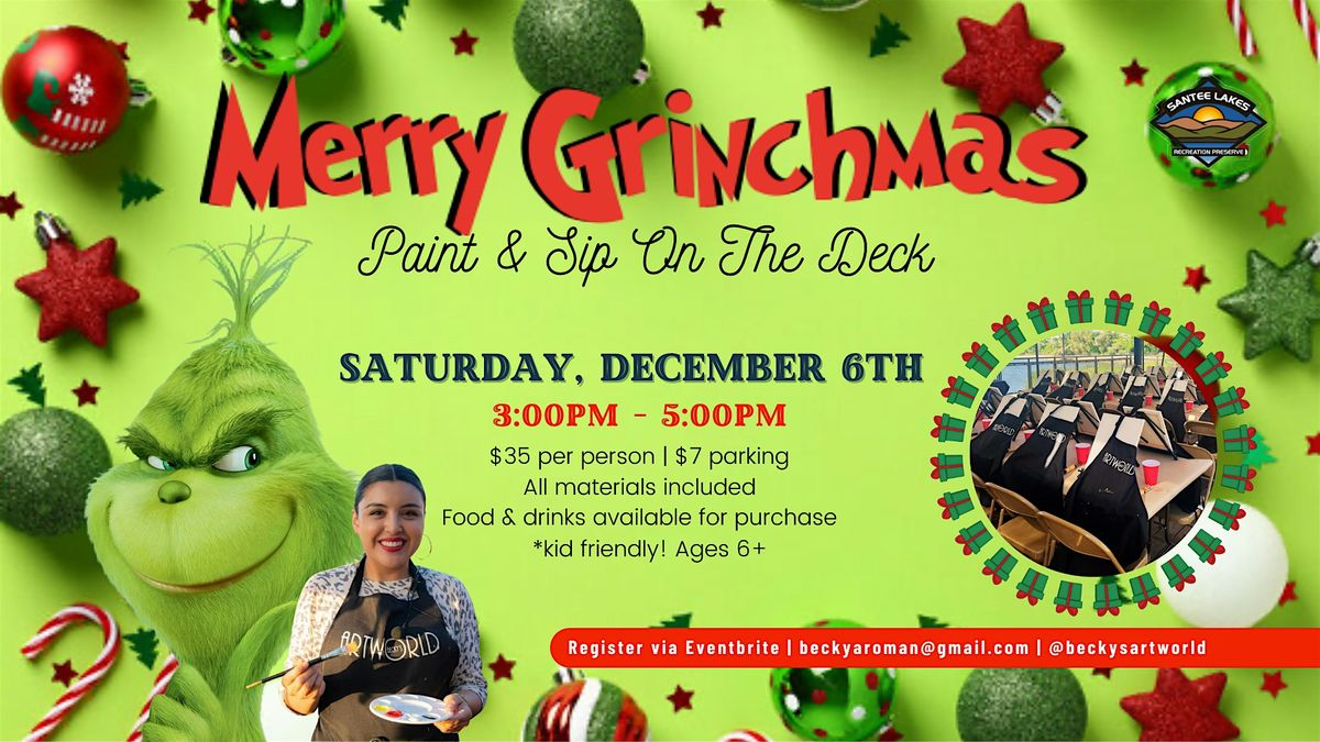 Merry Grinchmas Paint & Sip on The Deck
