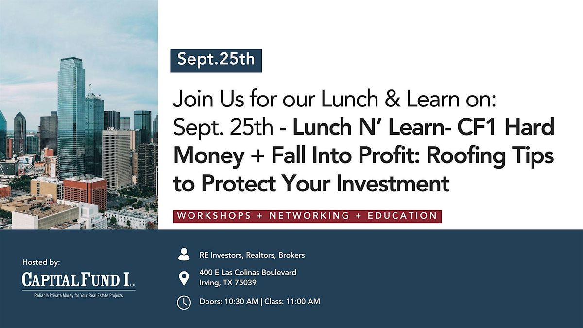 CF1 Presents: Fall Into Profit \u2013 Roofing Tips to Protect Your Investment