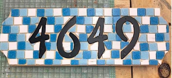 Mosaic Address Sign