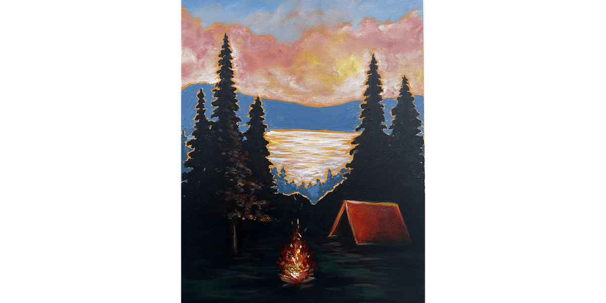 Autumn Lakeside Embers  - Paint and Sip in Houston | Classpop!\u2122