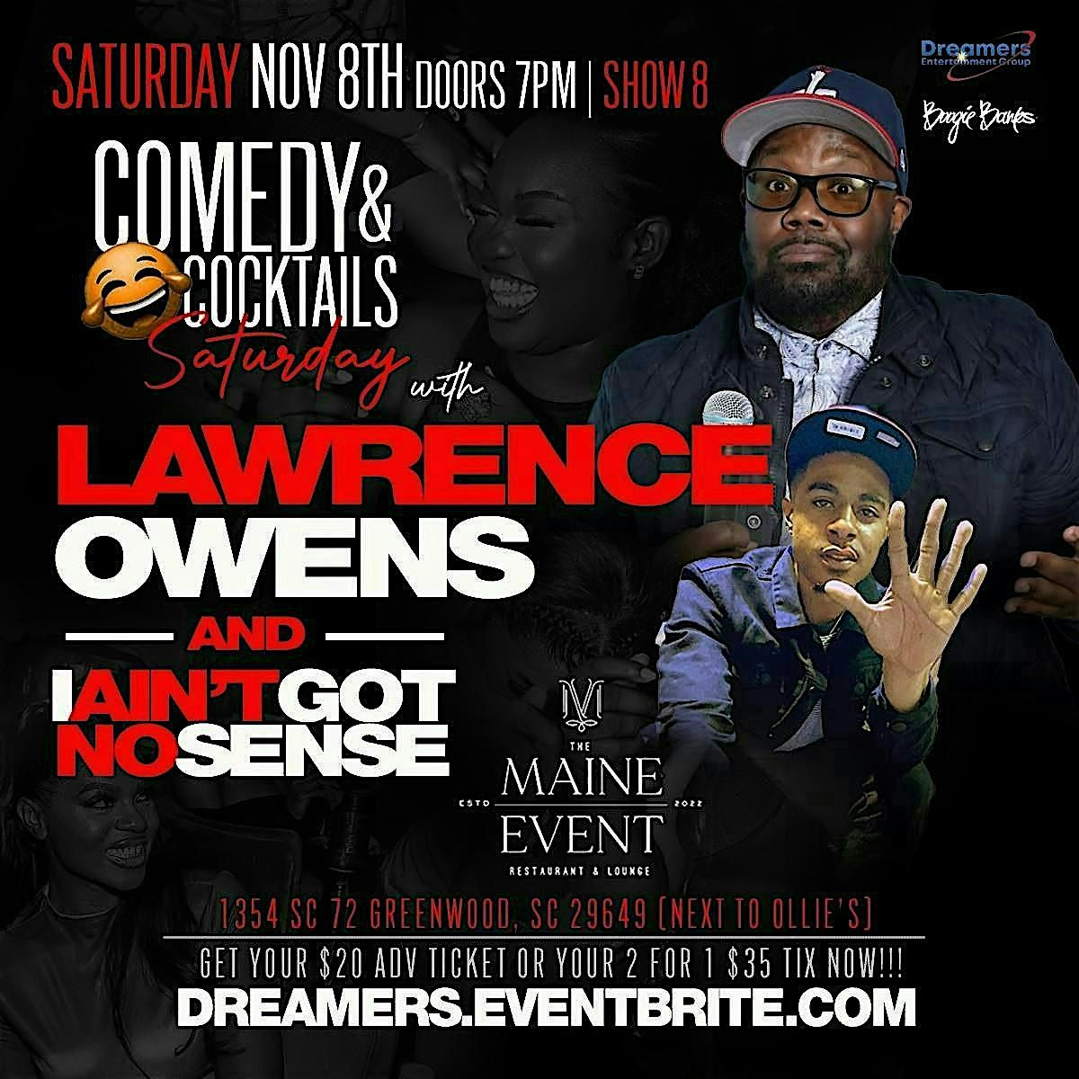 COMEDY & COCKTAILS starring LAWRENCE OWENS!