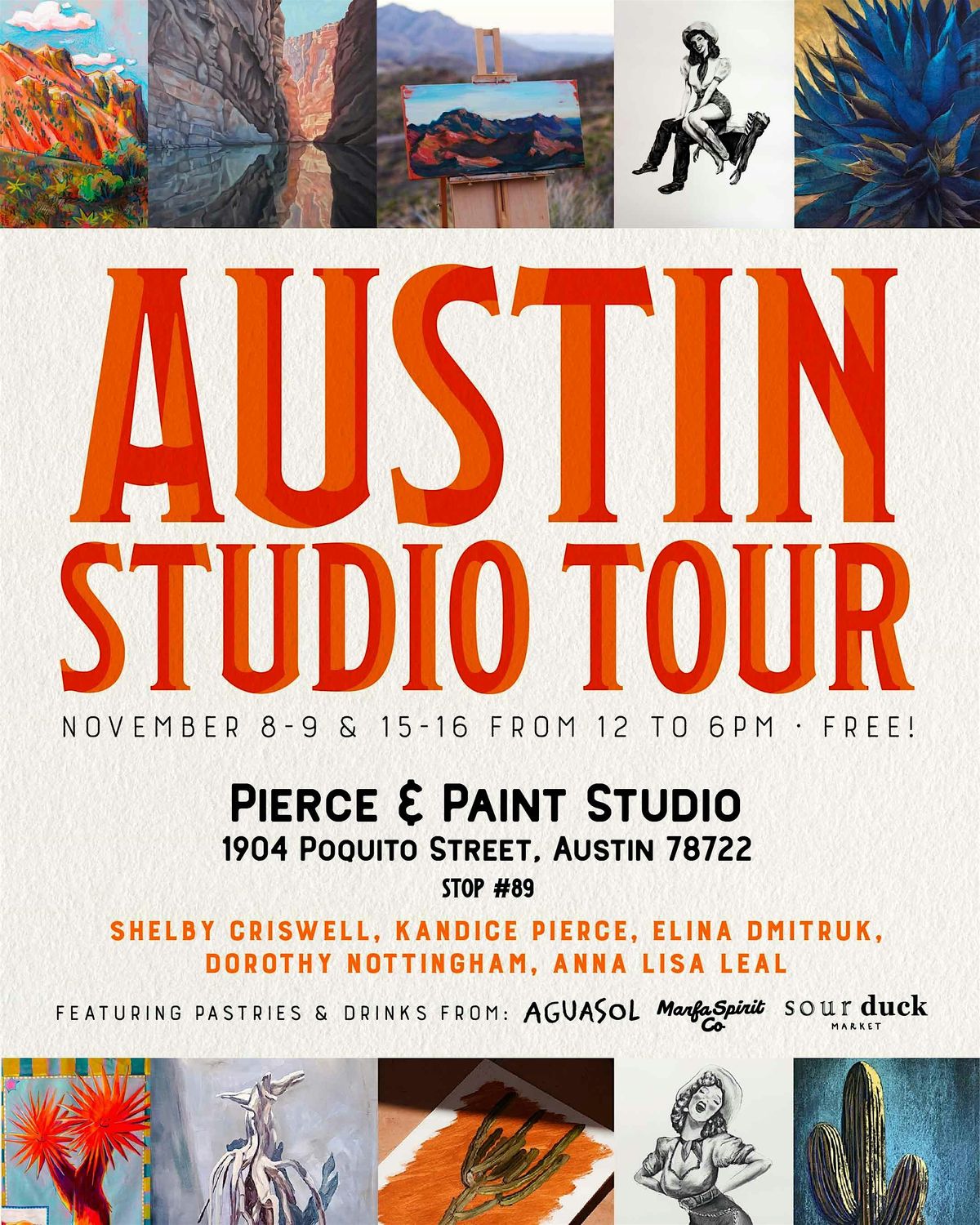 Austin Studio Tour at Pierce & Paint Studio